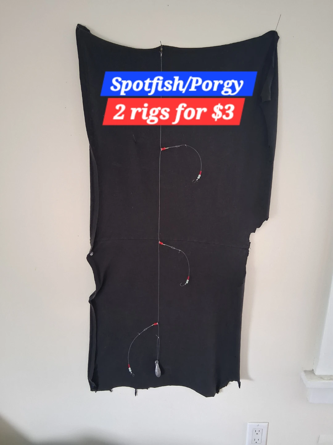 Spotfish/Porgy Fishing Rigs - 2 for $3