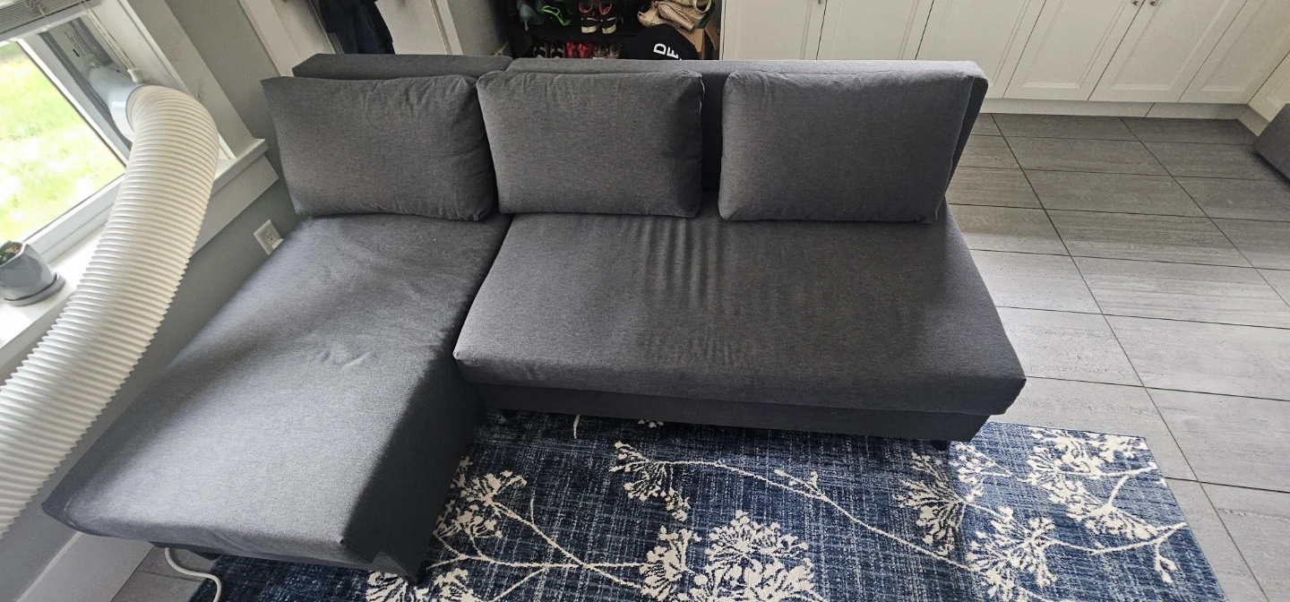 IKEA Dark Grey Sectional Sofa - photo 2