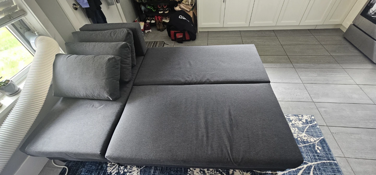 IKEA Dark Grey Sectional Sofa - photo 4