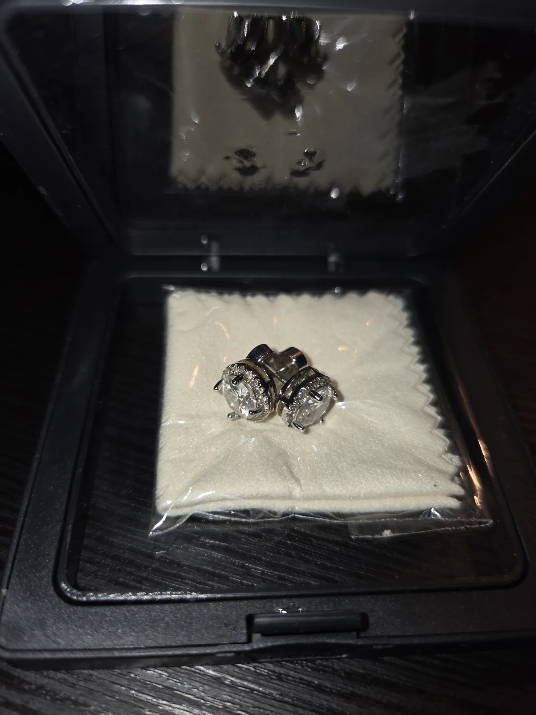 Cufflinks with Rhinestones