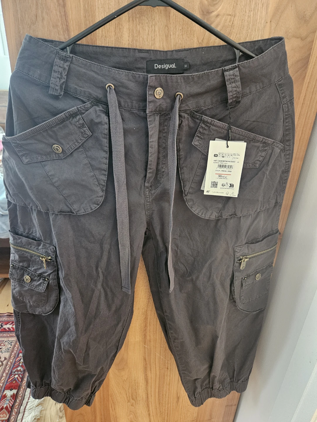 Desigual Women's Capri Cargo Pants - Size 38 - photo 3
