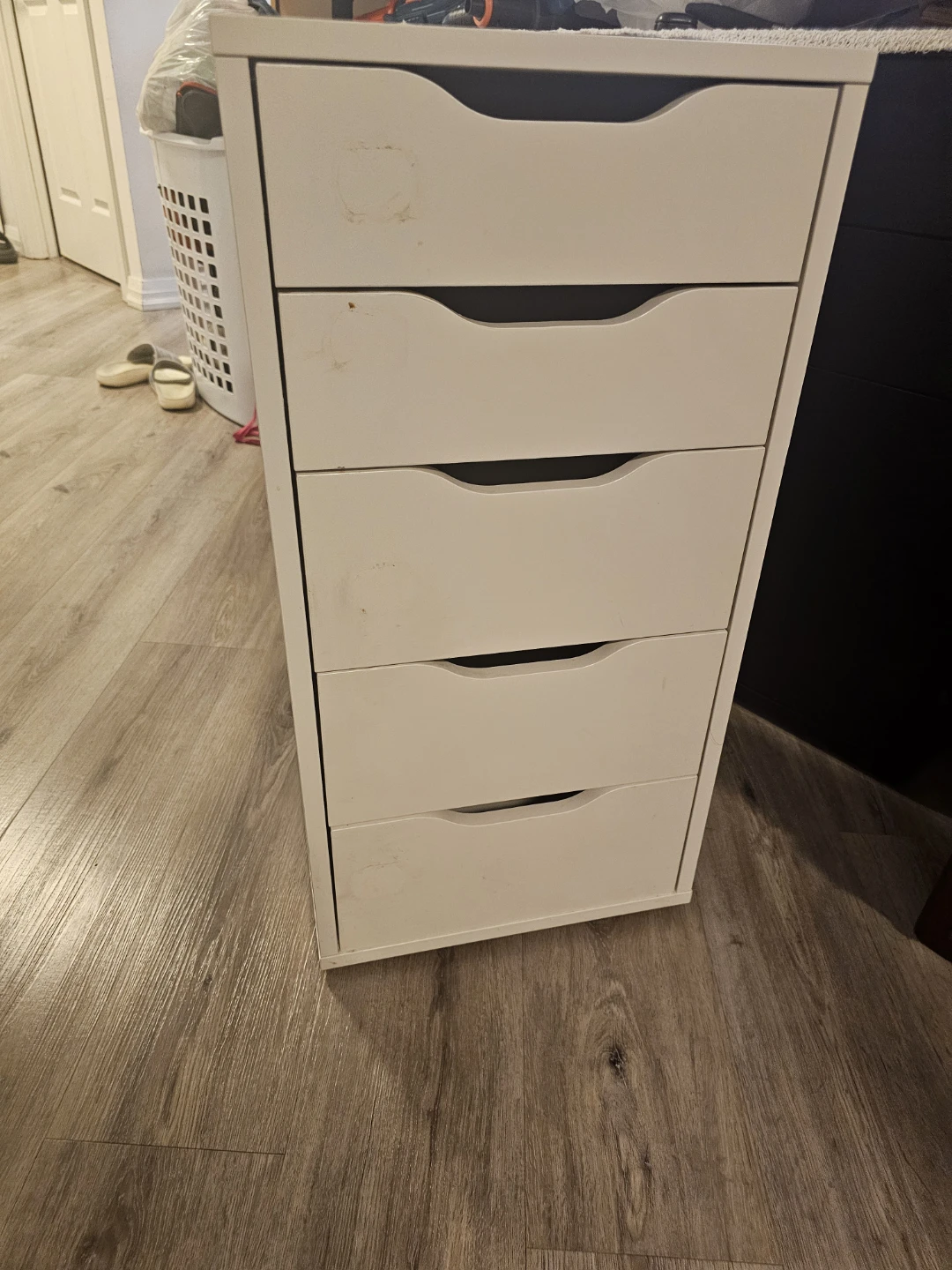 Ikea Alex White 5-Drawer heavy wood Storage Unit - photo 2
