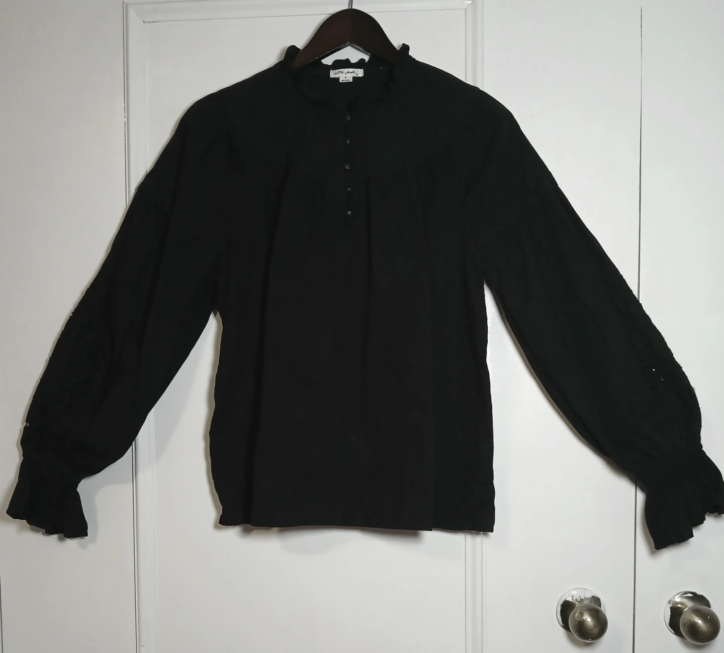 Women Medium to Large Ultra Pink Black Blouse