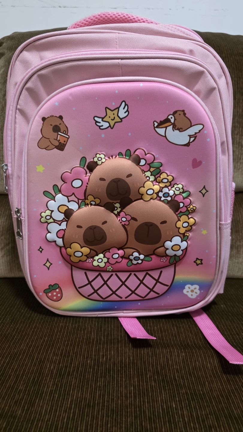 Pink Capybara Backpack