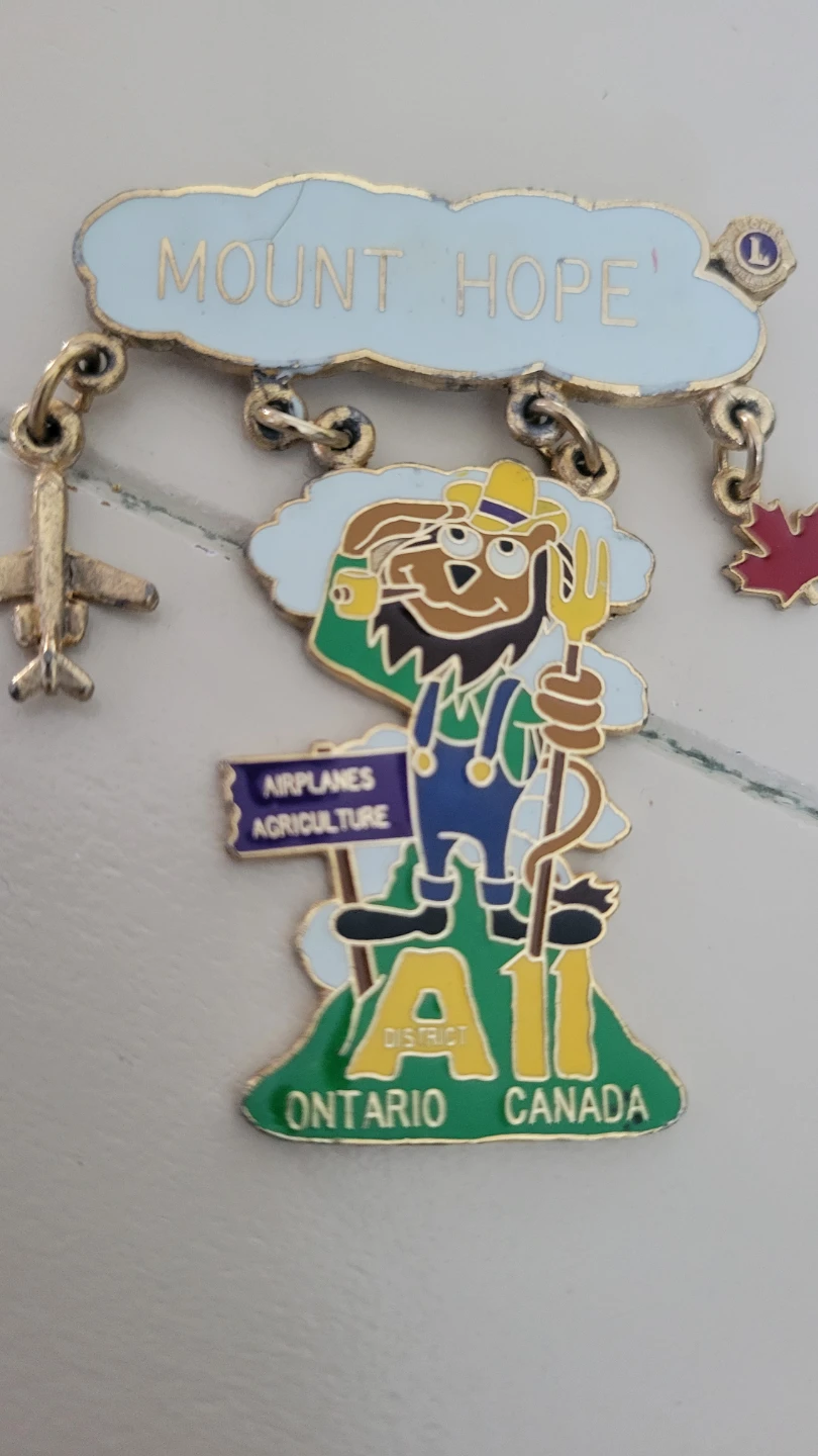 Vintage Mount Hope Ontario Canada Souvenir Pin - photo 3