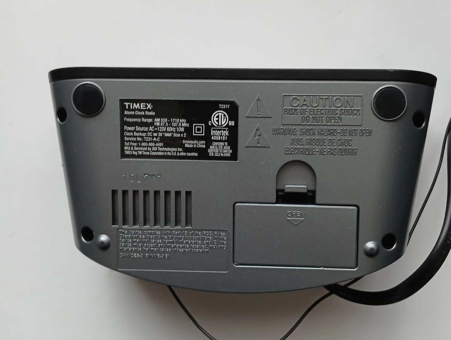 Timex Digital Alarm Clock Radio - photo 3