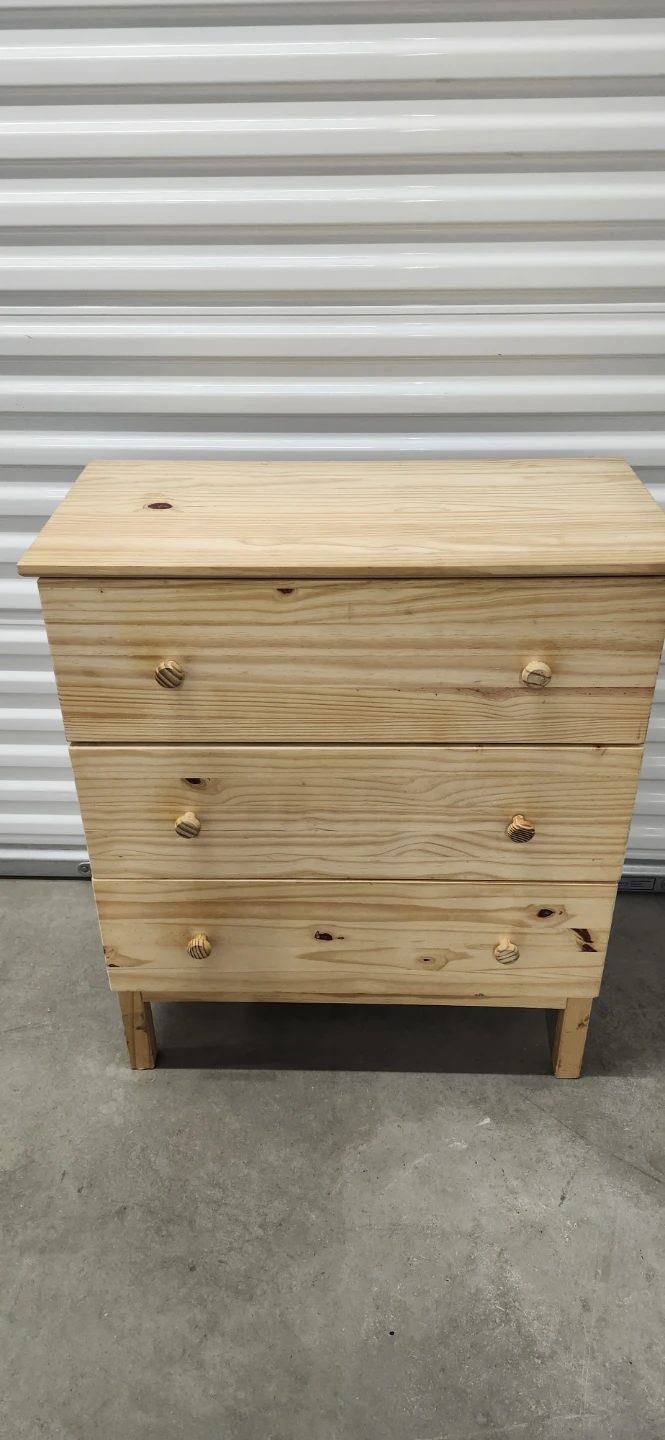 Ikea  Pine 3-Drawer Chest