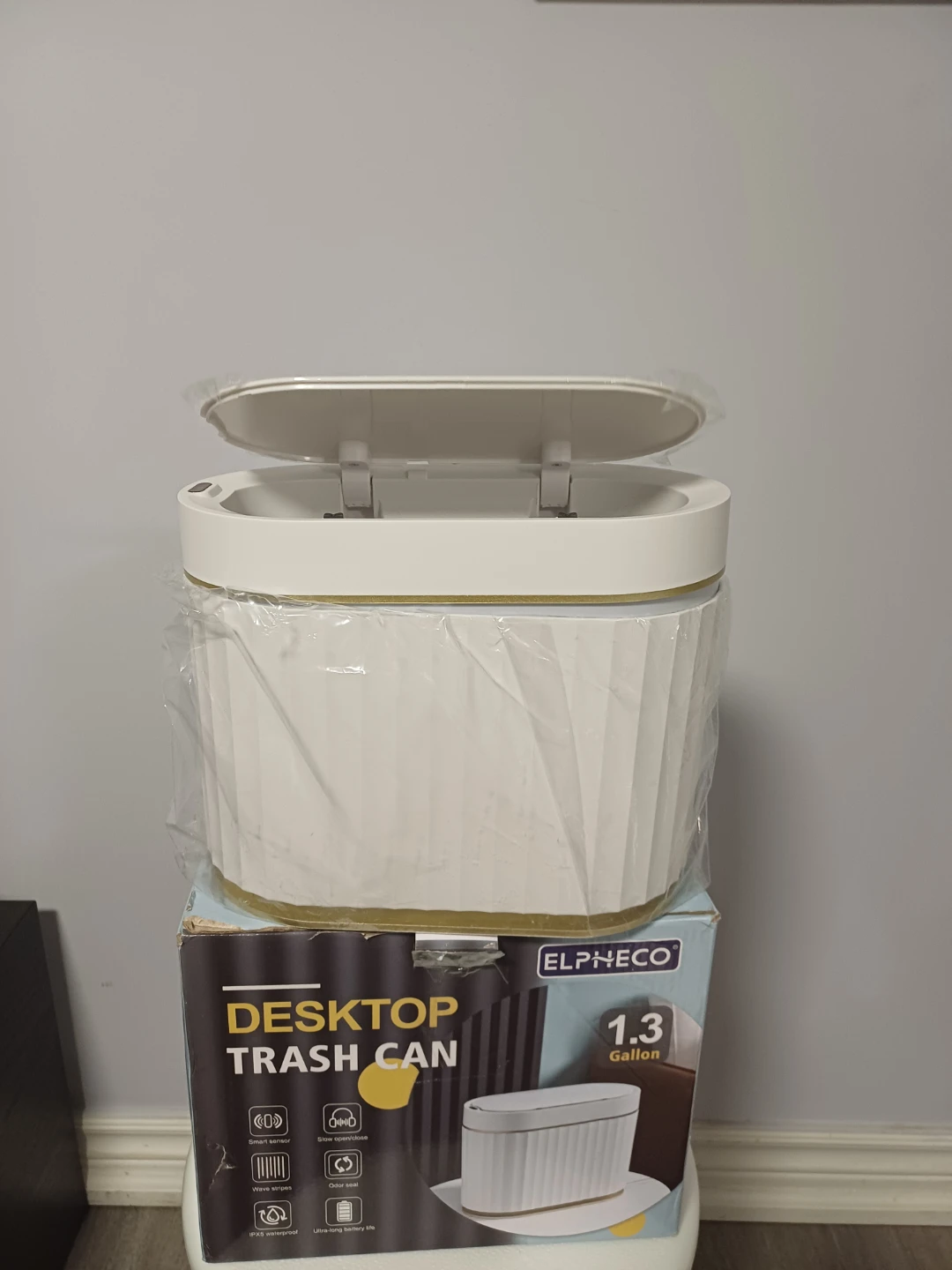 ELPHECO Desktop Trash Can - 1.3 Gallon - photo 2