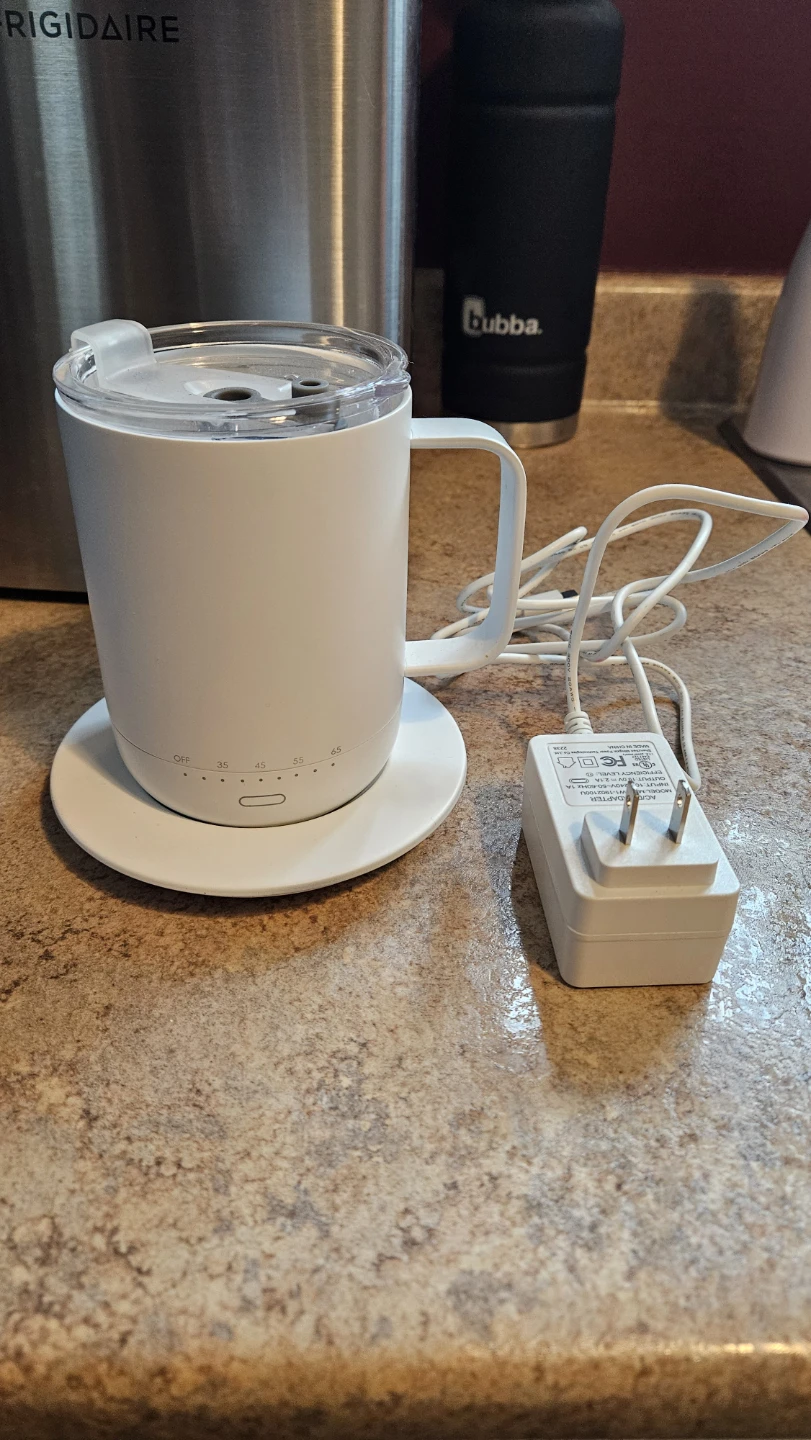 White Smart Mug with Temperature Control Base