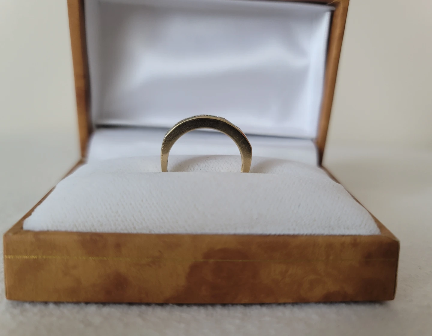 Vintage 10K Yellow Gold Emerald & Diamond Ring - photo 4