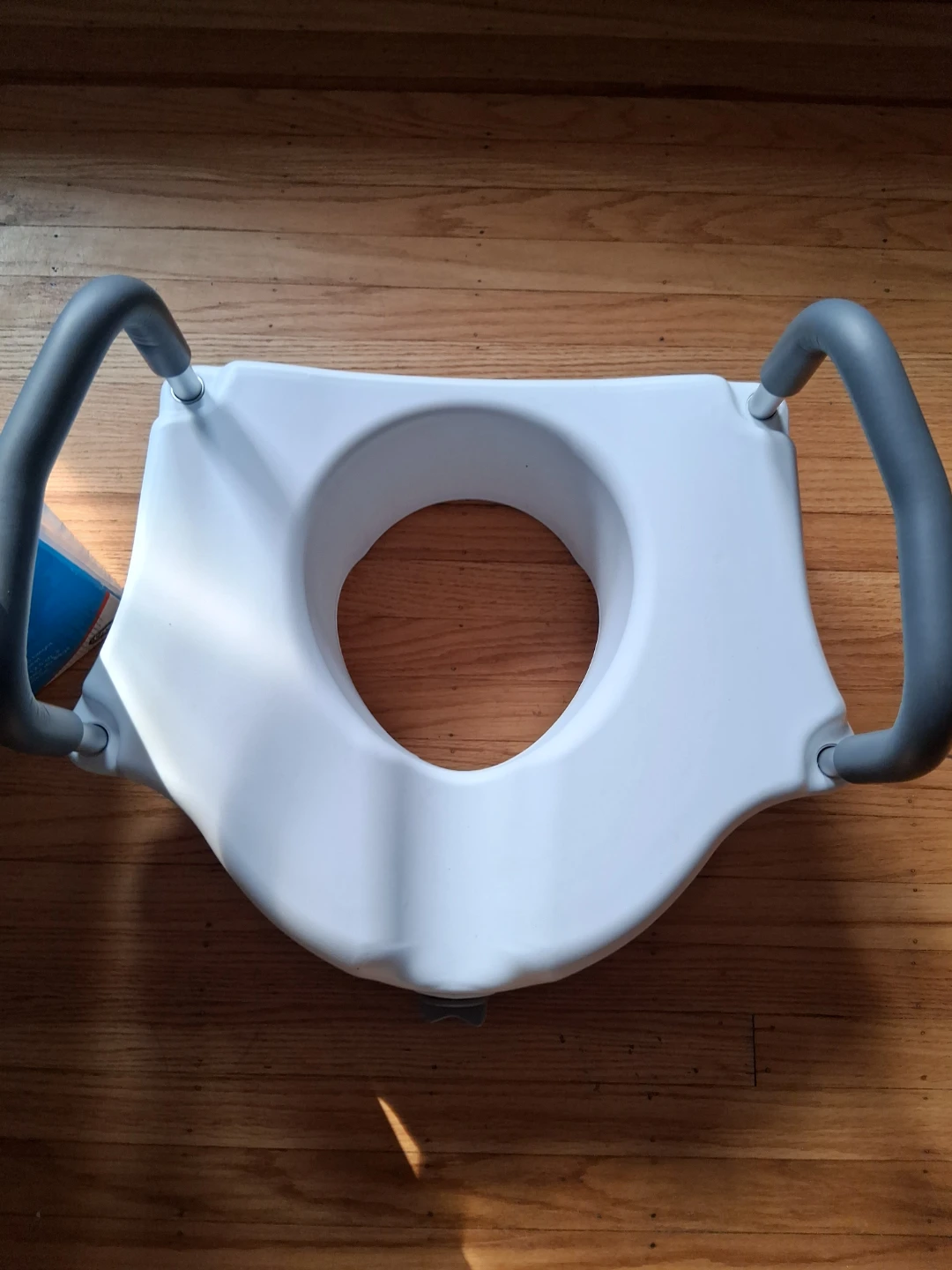 Carex EZ Lock Raised Toilet Seat with Adjustable Handles - photo 2