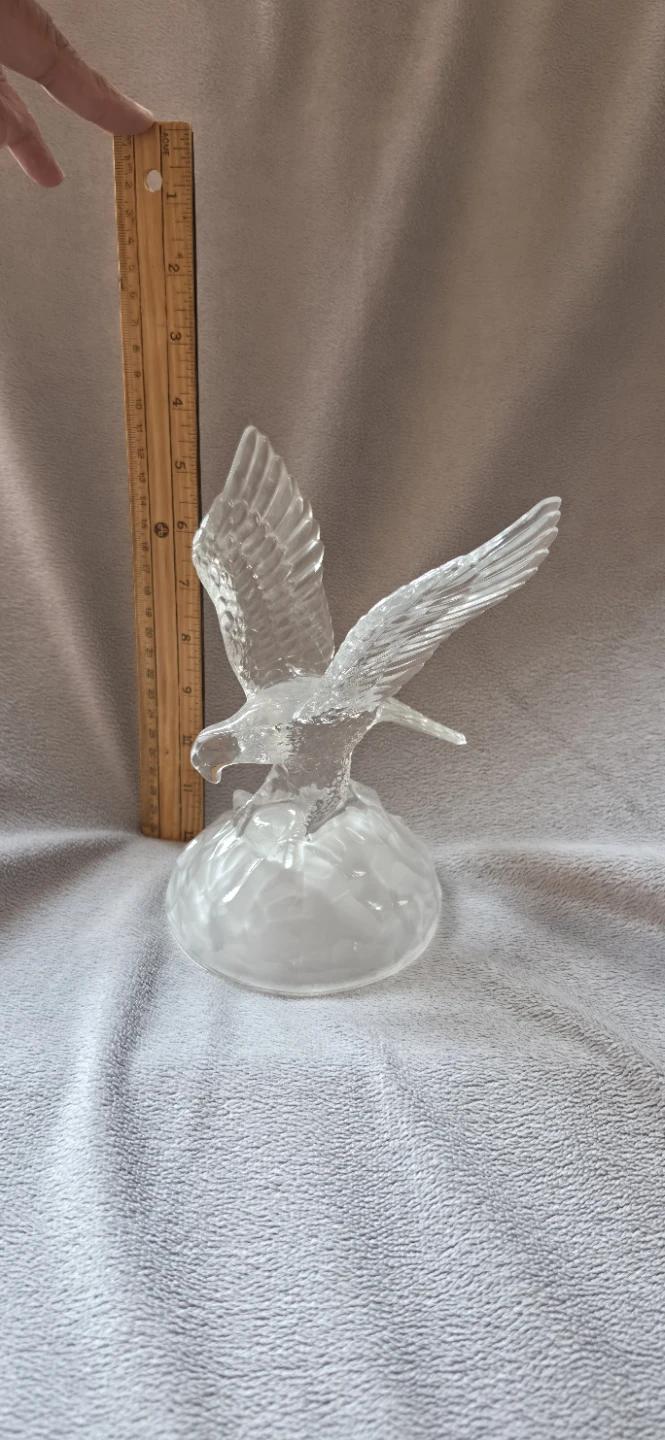 Glass eagle figurine