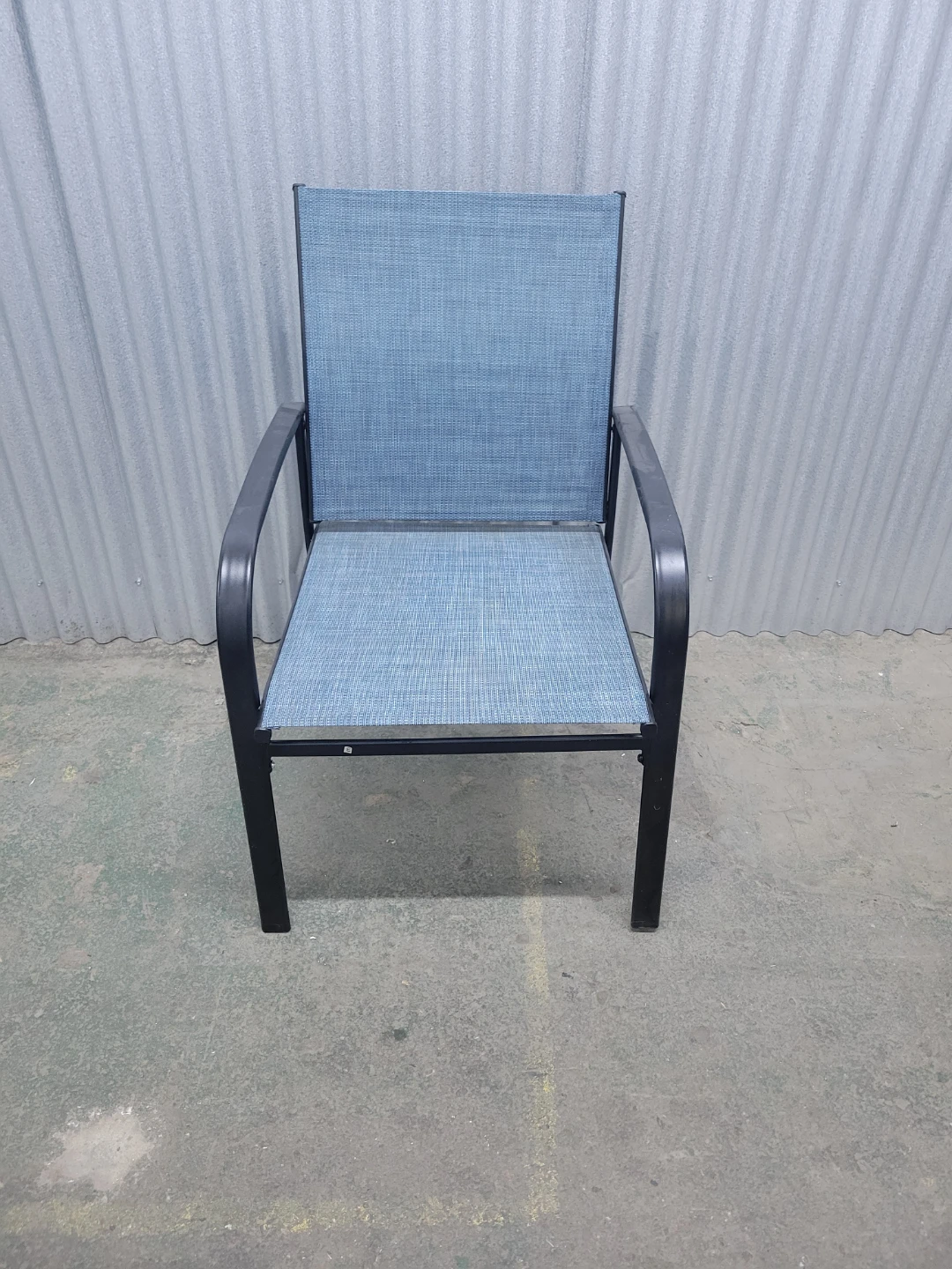 Blue Mesh Patio Chair