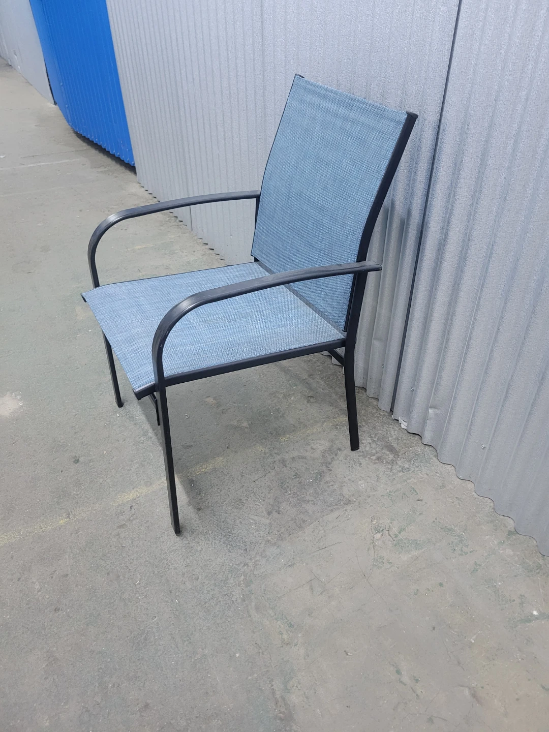 Blue Mesh Patio Chair - photo 2