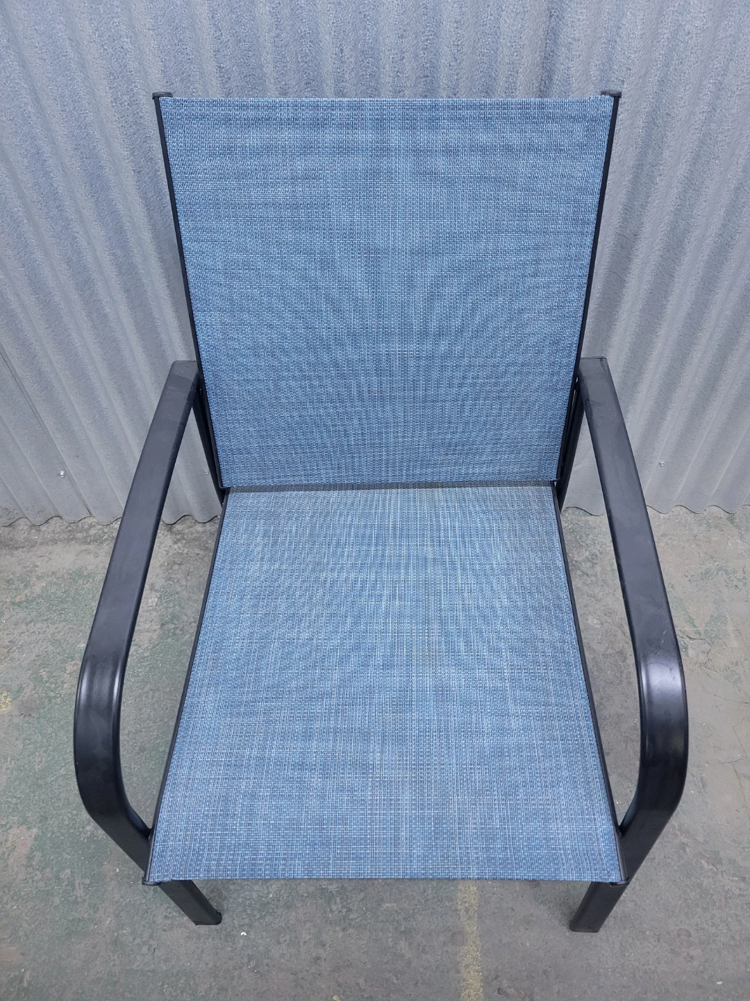 Blue Mesh Patio Chair - photo 4