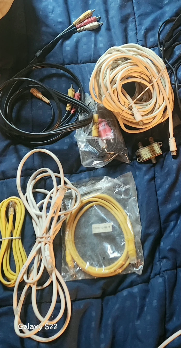 Assorted Electronics Cables and Splitter