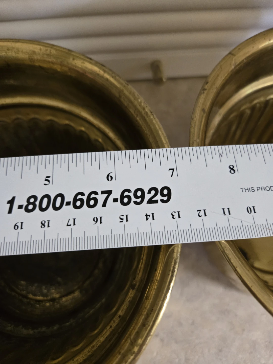 Pair of Brass Planters - photo 3