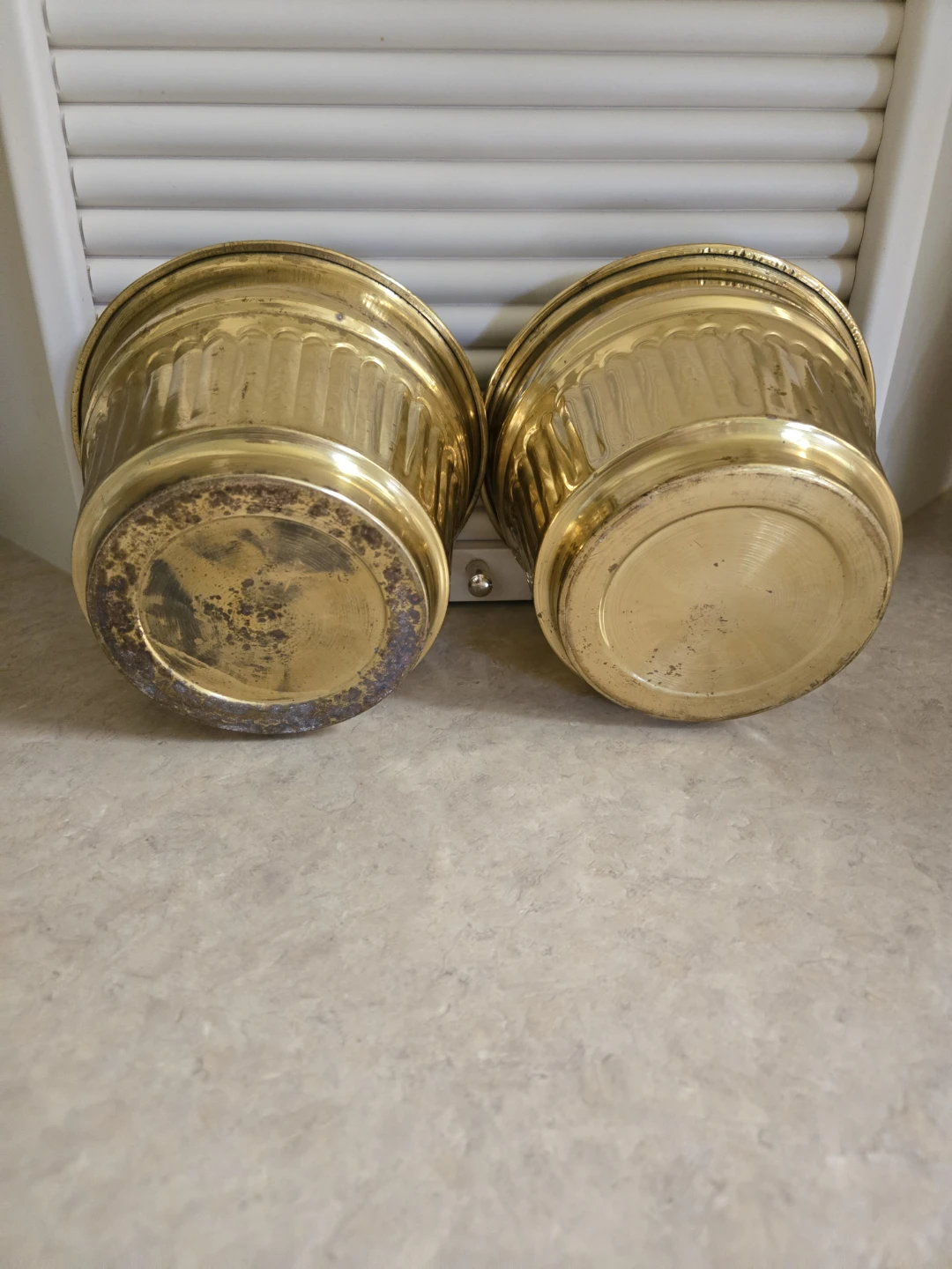 Pair of Brass Planters - photo 5