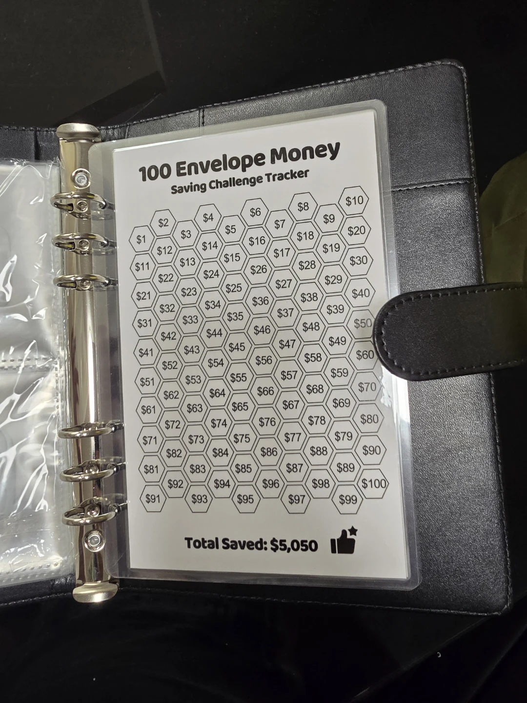 100 Envelope Savings Challenge Binder - photo 4