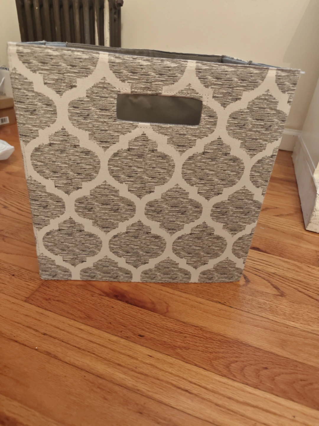 Grey Storage Cube Fabric Bin Organizer