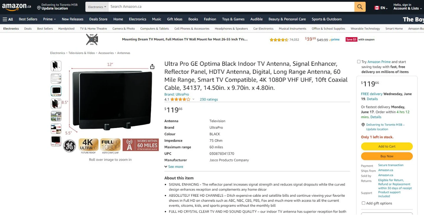 HD Smart TV Antennas - Brand New in Box!! - photo 2