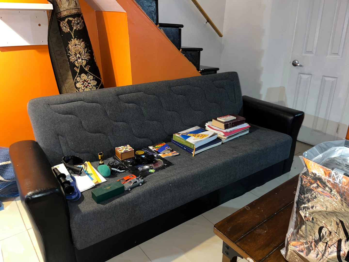 Dark Gray Recliner Chair and sofa - photo 4