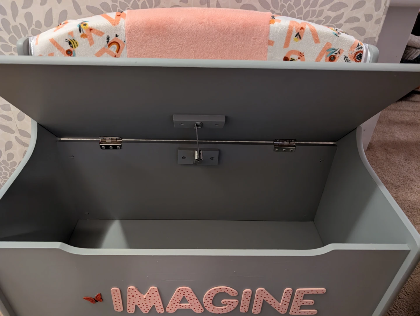 Grey Toy Box Bench - photo 2