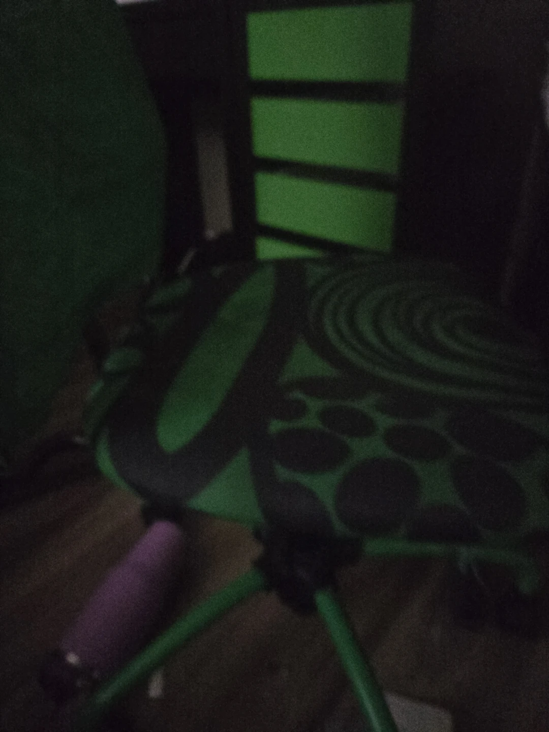 Black and Green Swivel Desk Chair