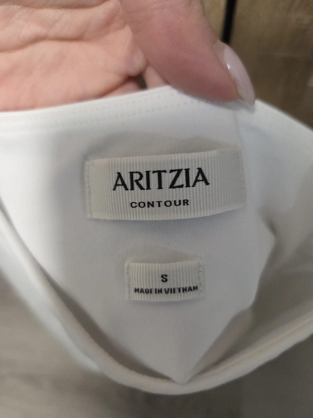Aritzia Contour White Tank Top - Size S - photo 2
