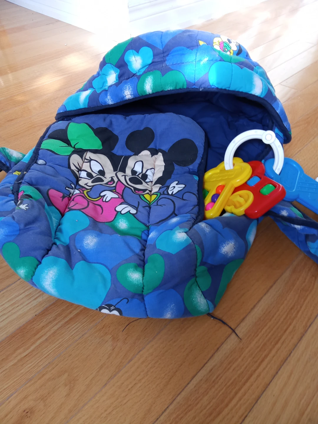 Disney Mickey and Minnie Mouse padded baby carrier cover