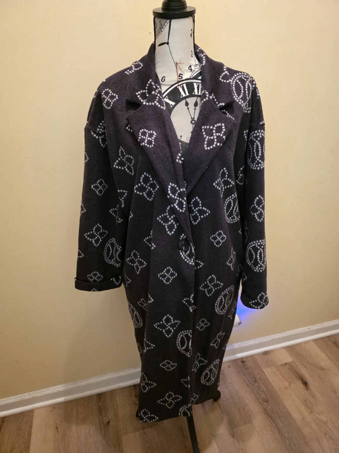 Patterned Long Coat