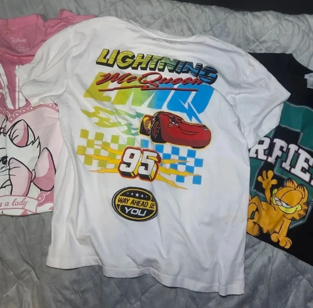 Lot of 3  T-Shirts: Marie, Lightning McQueen, Garfield - photo 5