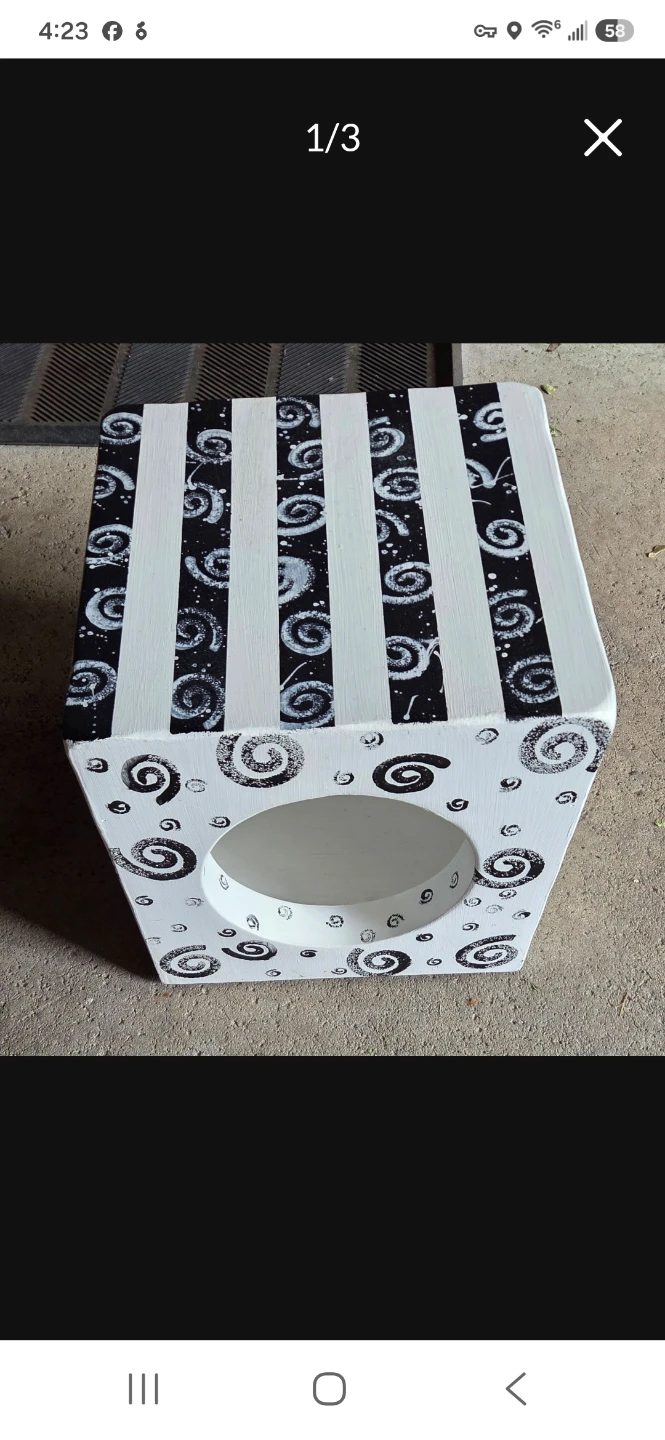 Wooden Cat Hut one of a kind - photo 3