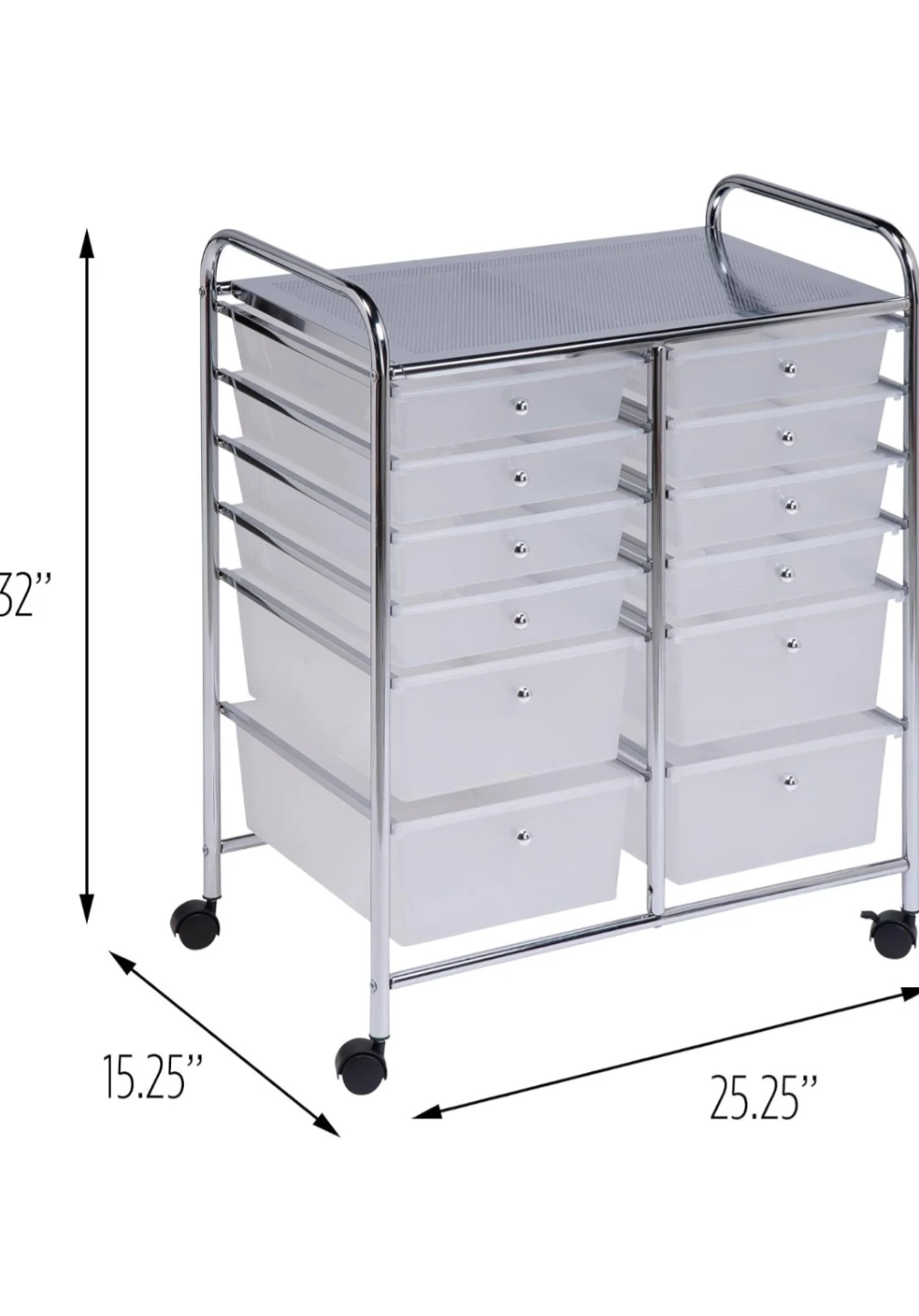 12 Drawer Rolling Storage Cart - photo 2