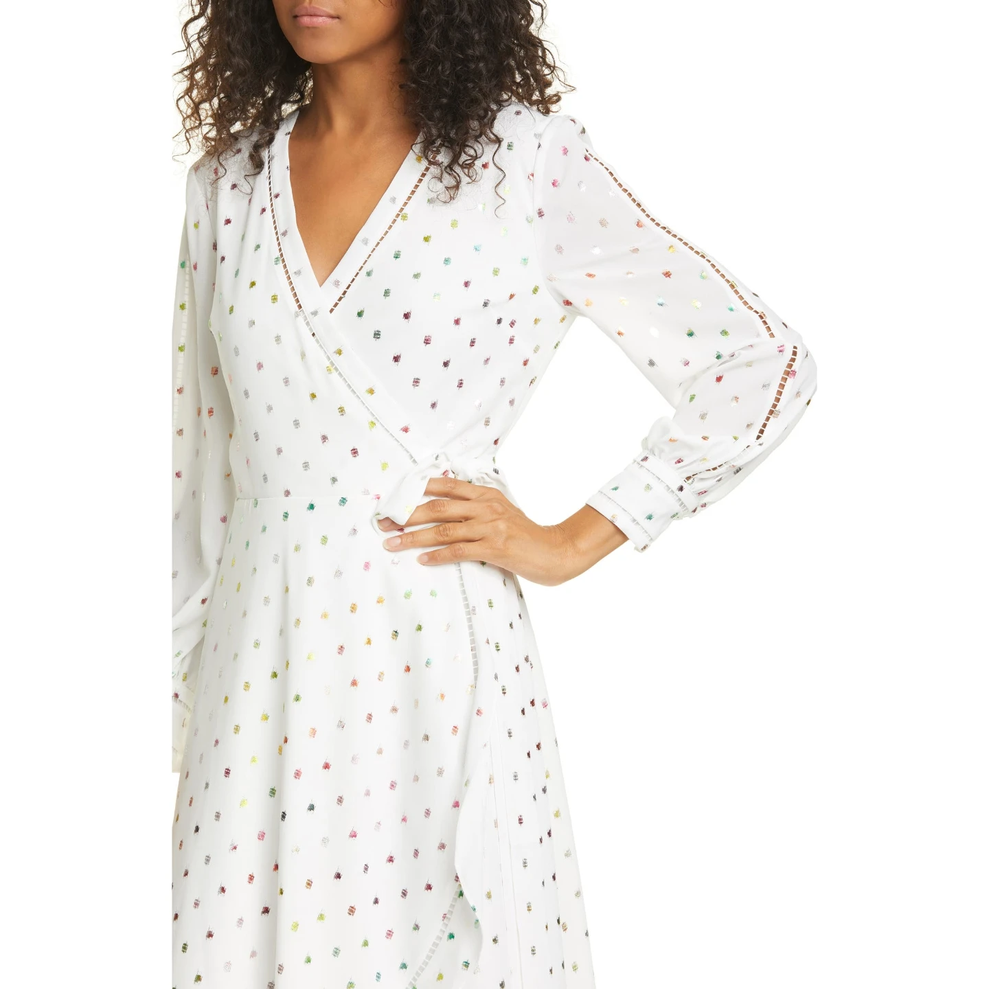 Ted Baker White Polka Dot Wrap Dress - photo 3