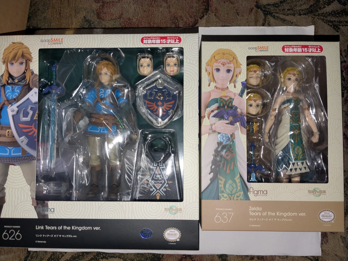 The Legend of Zelda TOTK Link and Zelda Figmas Figures - photo 2