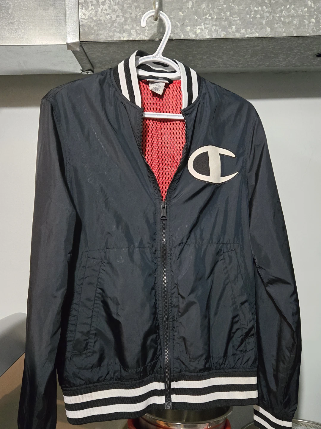 Champion Men navy lightweight bomber jacket
