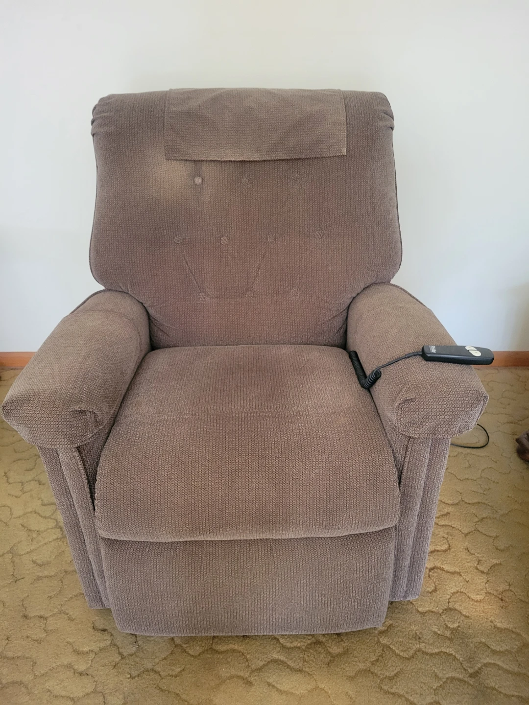 Brown Recliner Chair with Lift Assist