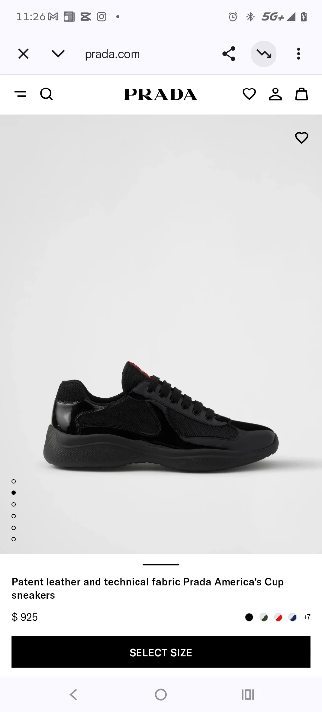 Prada America's Cup Sneakers Patent Leather. - photo 2