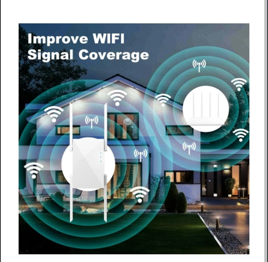 WiFi Extender Booster Repeater Dual Band 2.4GHz & 5GHz