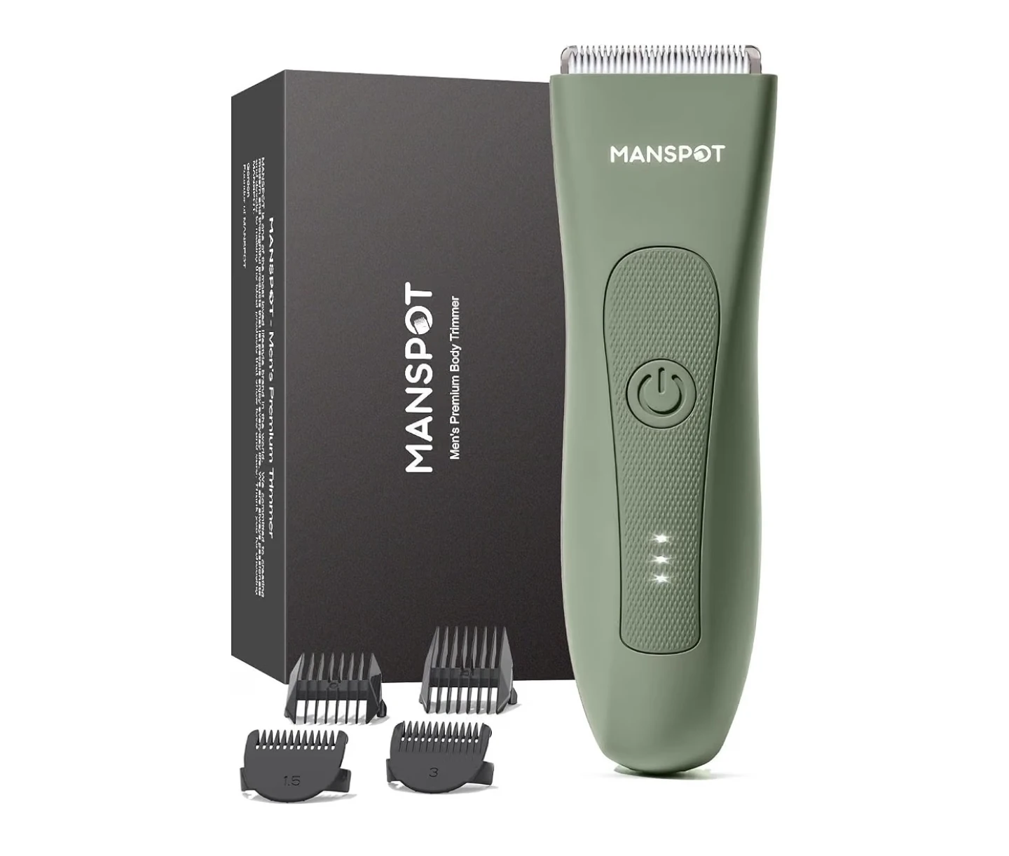 MANSPOT Men's Premium Body Trimmer - Green - photo 2