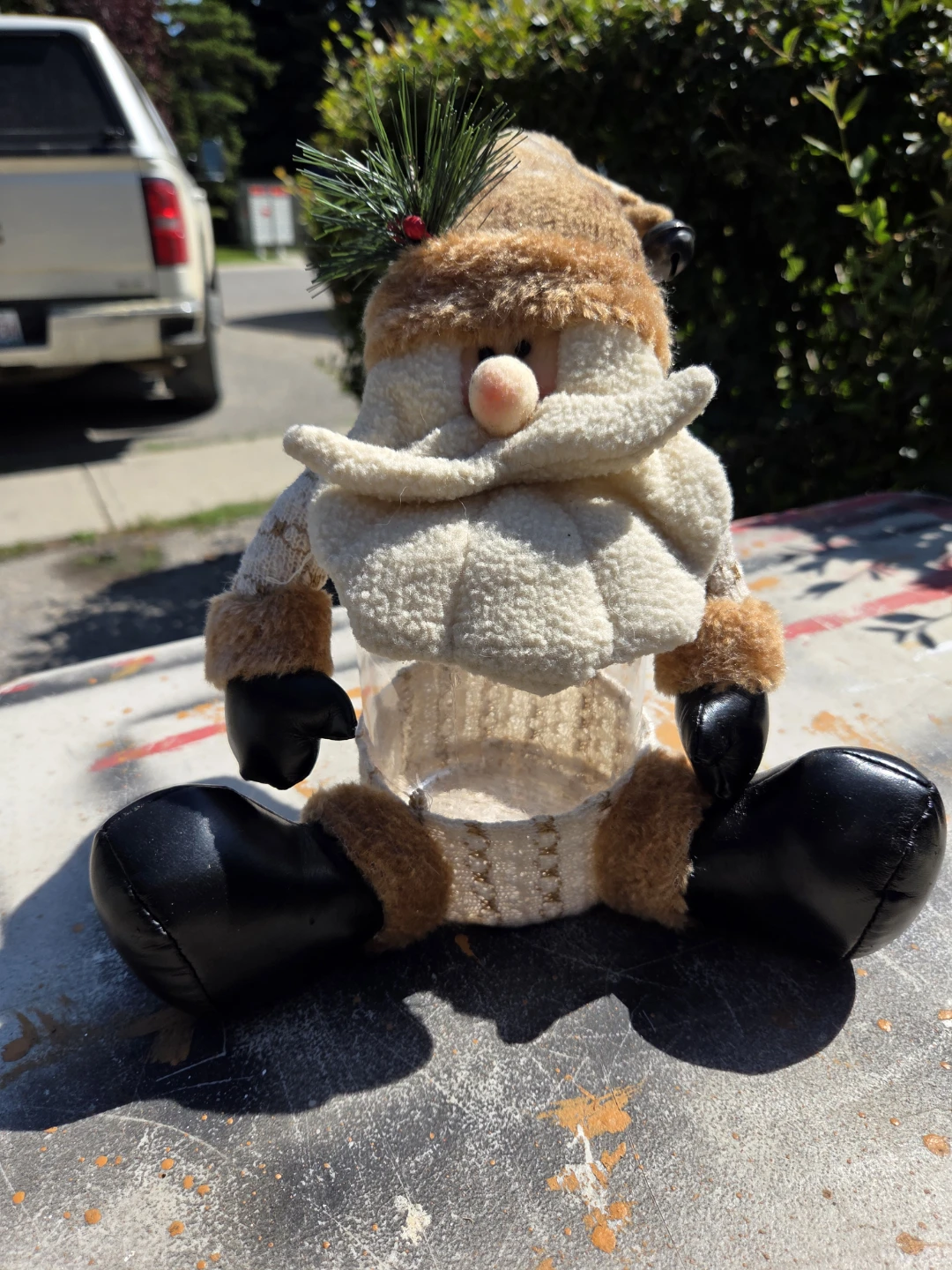 Santa Claus decorative holder
