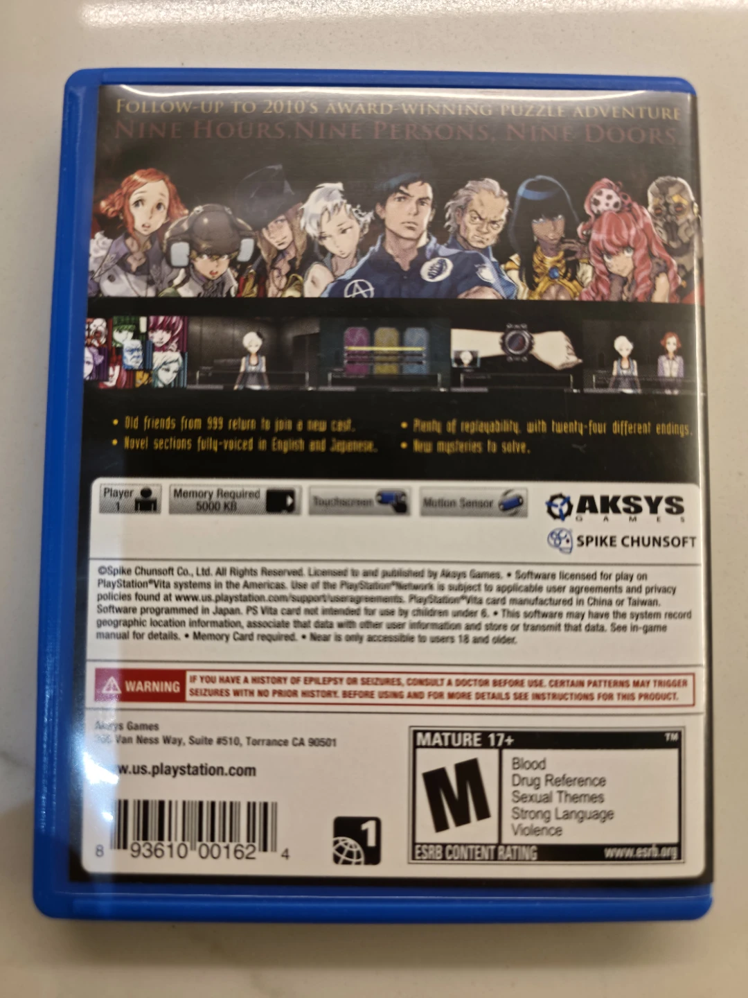 PS Vita Virtue's Last Reward Game - photo 2