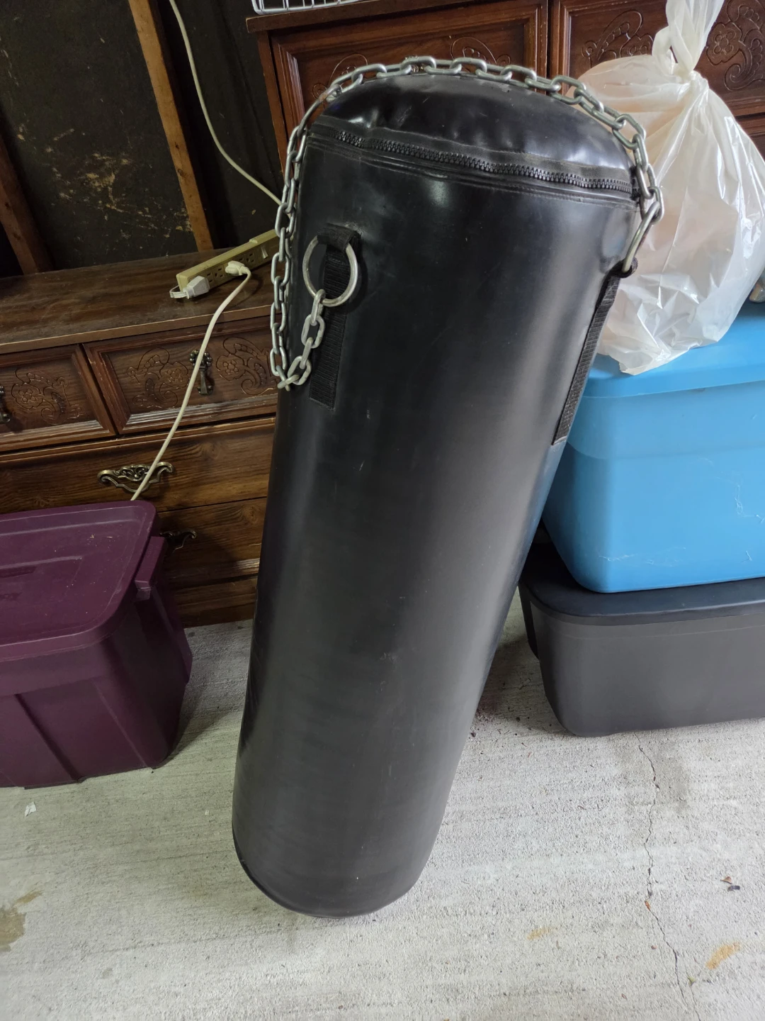 Punching Bag with Chain and Hardware