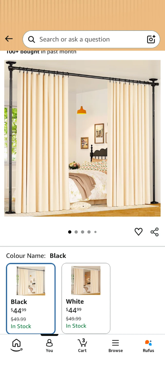 room divider from Amazon