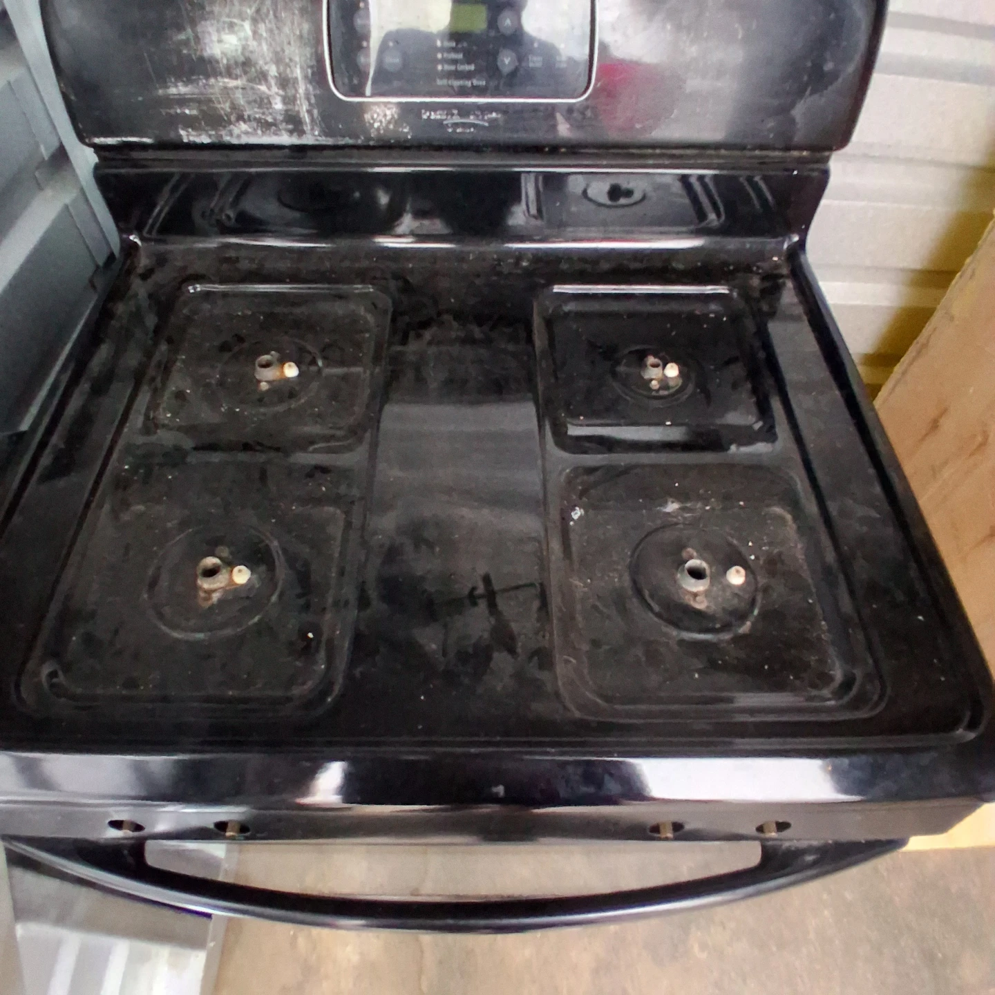Black Electric Stove with Oven