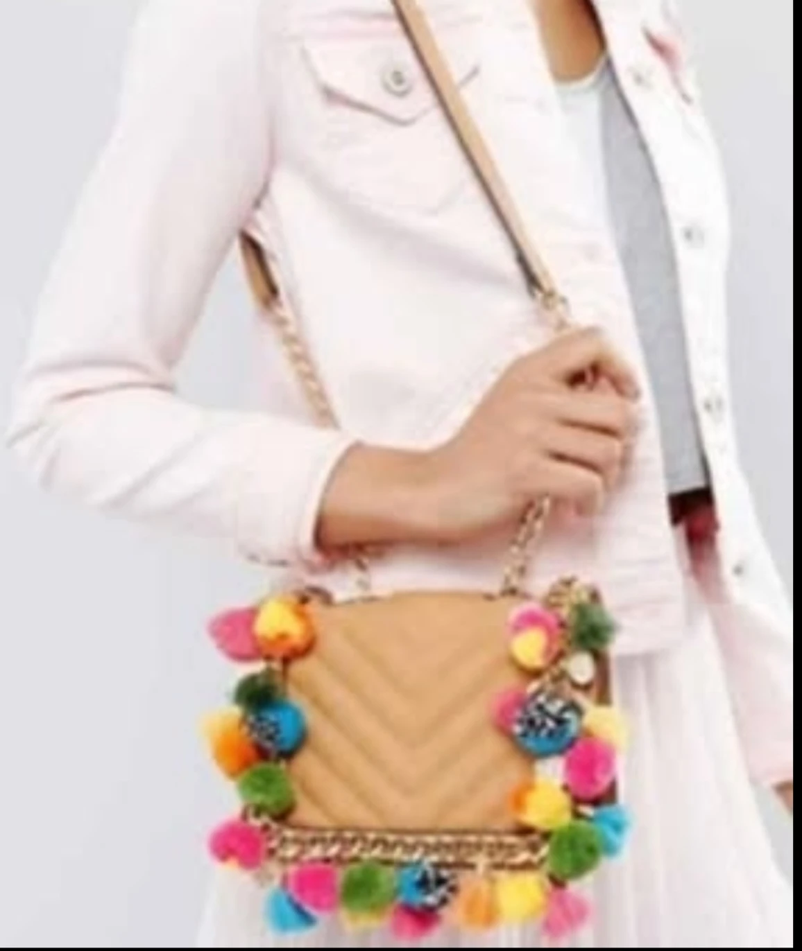 Pom Pom & Coin Crossbody Bag – Like New - photo 4