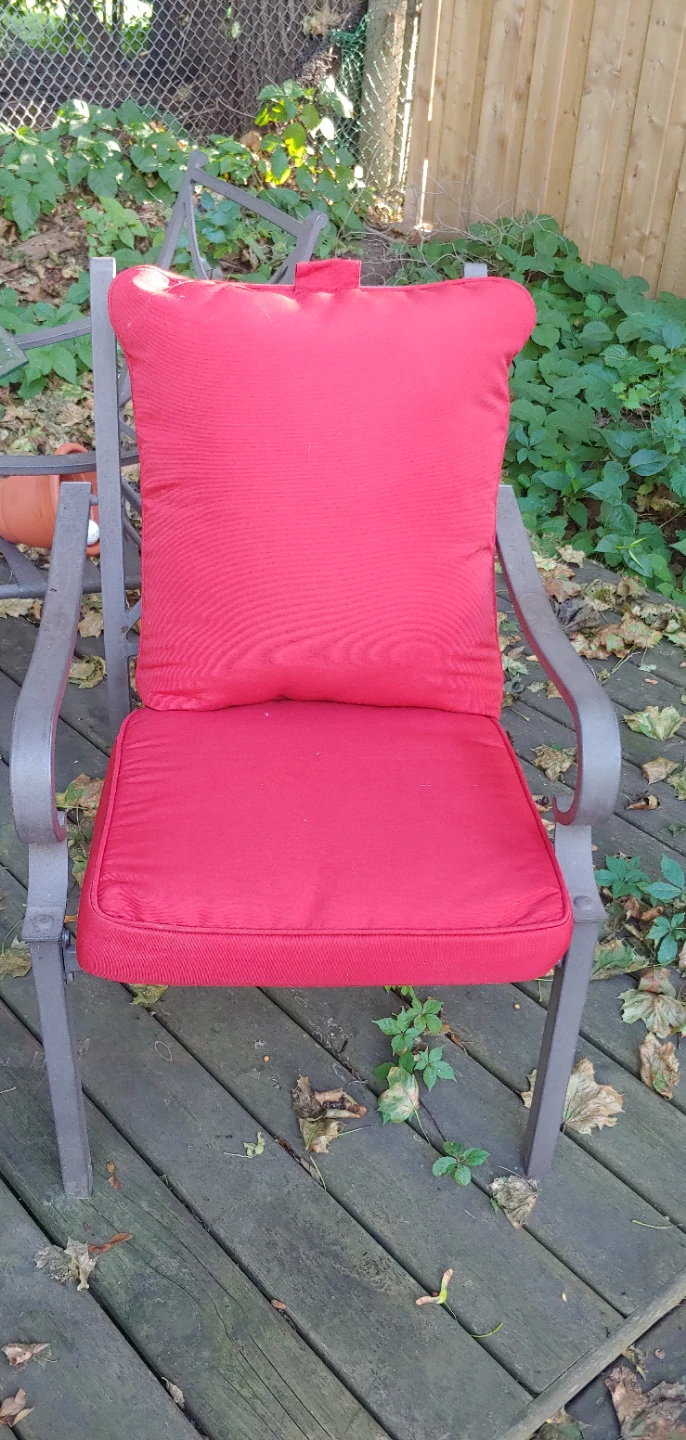 4 two piece. (Back & Seat) Patio chair cushion - photo 3