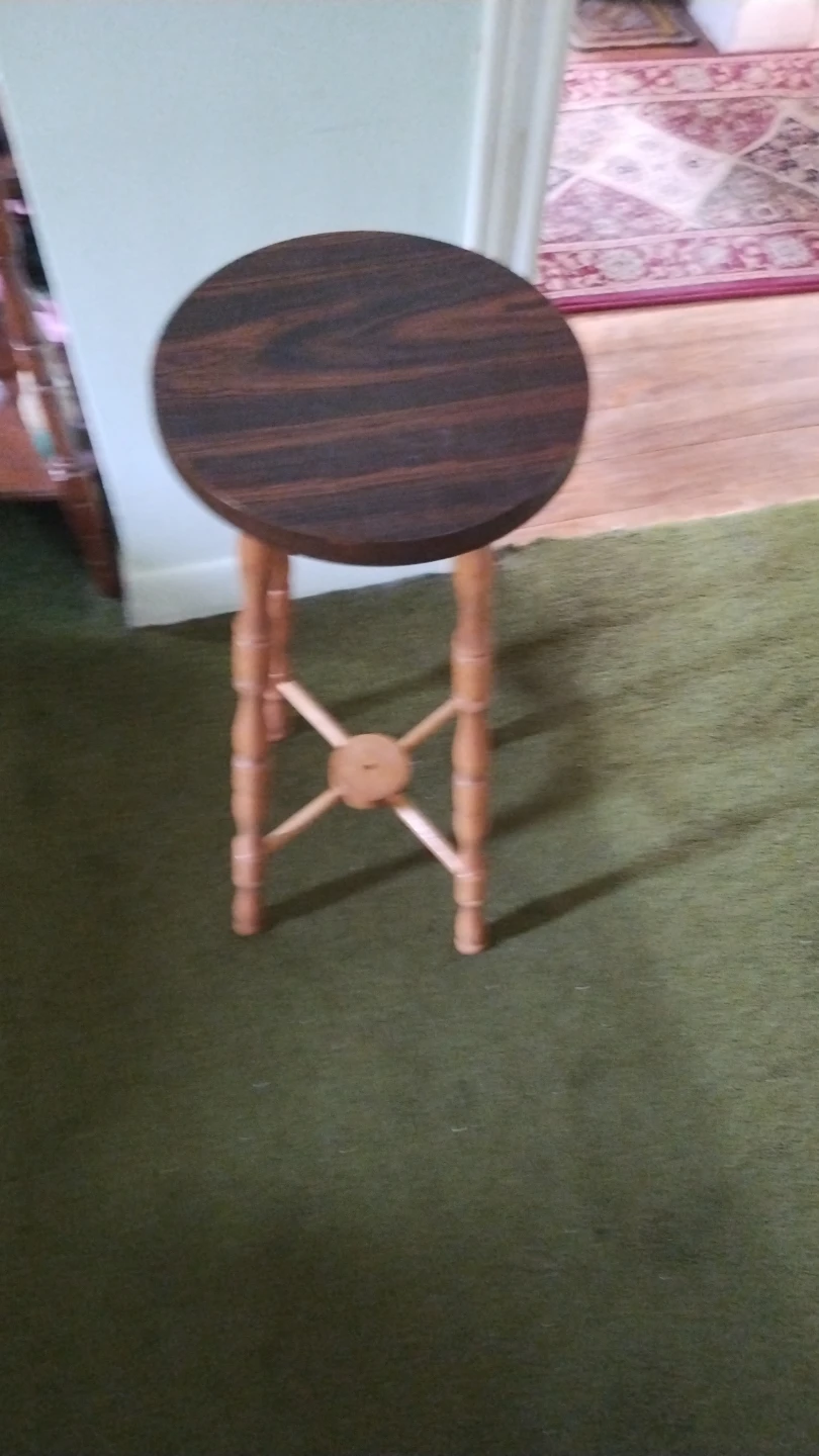 Wooden plant stand or side table