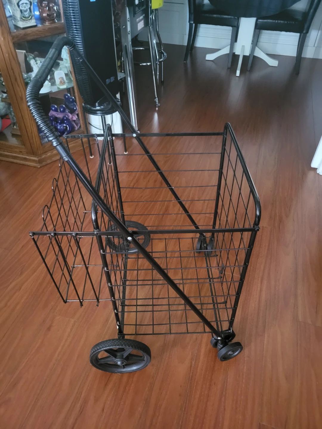 Black Folding Shopping Cart Trolley